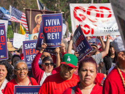 Catholics Protest Dodgers